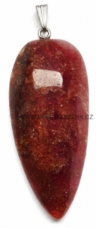 Přívěsek z minerálu jahodový křišťál